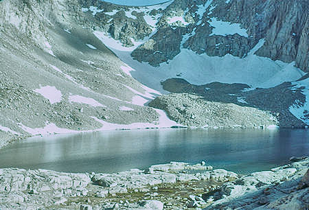 Arc Pass, Consultation Lake from Mount Whitney Trail - 24 Jul 1957
