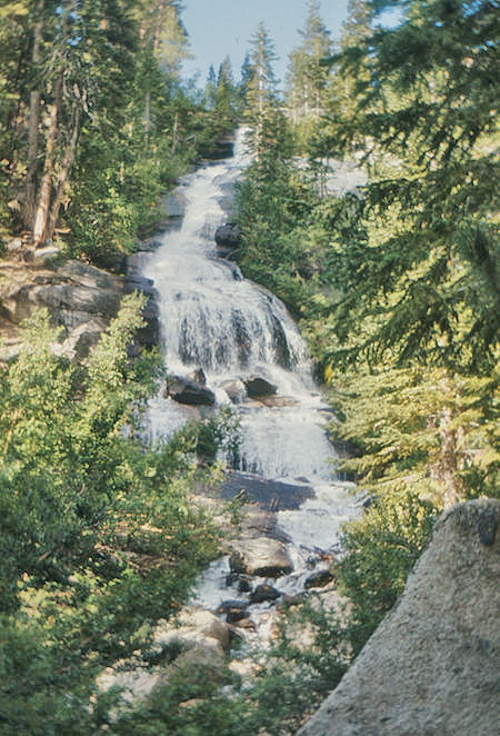 Lone Pine Creek cascade at Whitney Portal - 27 Jul 1975