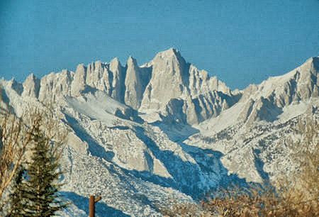 Mount Whitney from Lone Pine - 23 Nov 1972