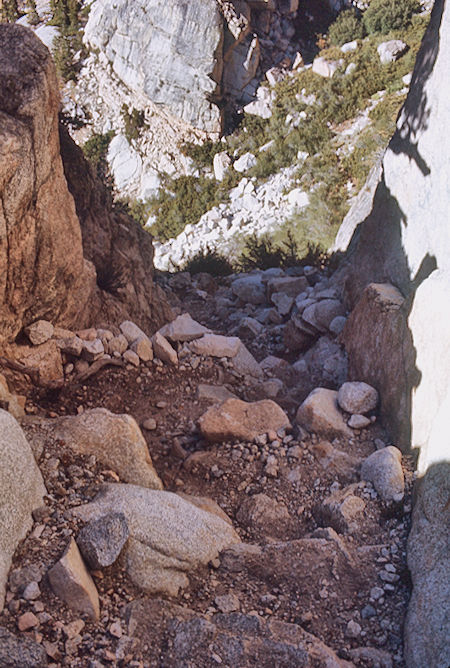 Kern-Kaweah 'pass' switchbacks - Sequoia National Park 01 Sep 1971