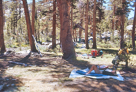 Camp in Kern-Kaweah canyon near Gallats Lake - Sequoia National Park 01 Sep 1971
