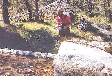 Fishing at Kern-Kaweah camp - Sequoia National Park 01 Sep 1971