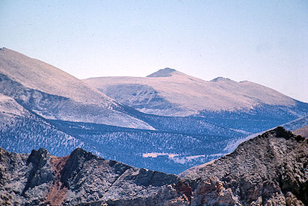 Siberian Pass area  from top of Tripple Divide Peak - Sequoia National Park 02 Sep 1971