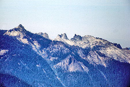 Castle Rocks from top of Triple Divide Peak - Sequoia National Park 02 Sep 1971