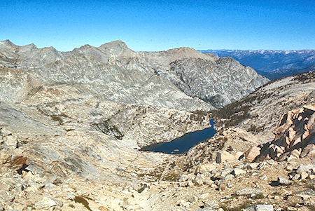 Colby Lake from Colby Pass - Kings Canyon National Park 03 Sep 1971