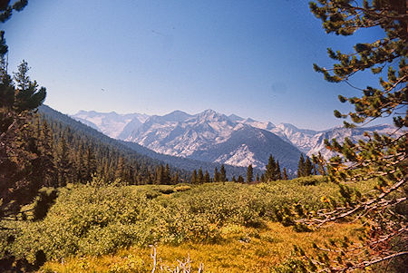 View south from near top of Avalanche Pass - Kings Canyon National Park 04 Sep 1971