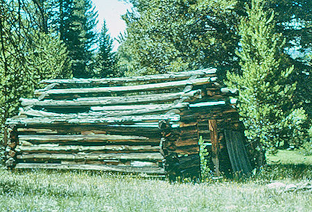 Historic cabin at Sky Parlor Meadow - Sequoia National Park 21 Jul 1967