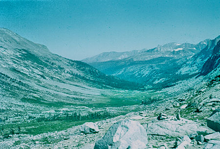 View down Big Arroyo from Kaweah Gap - Sequoia National Park 20 Jul 1957