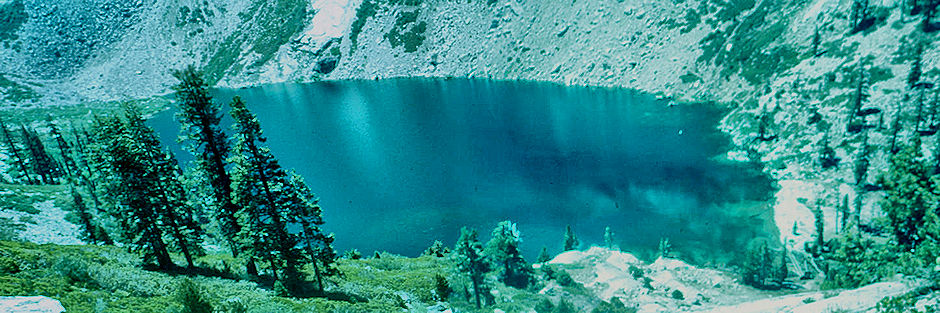 Hamilton Lake from Kaweah Gap trail - Sequoia National Park 20 Jul 1957