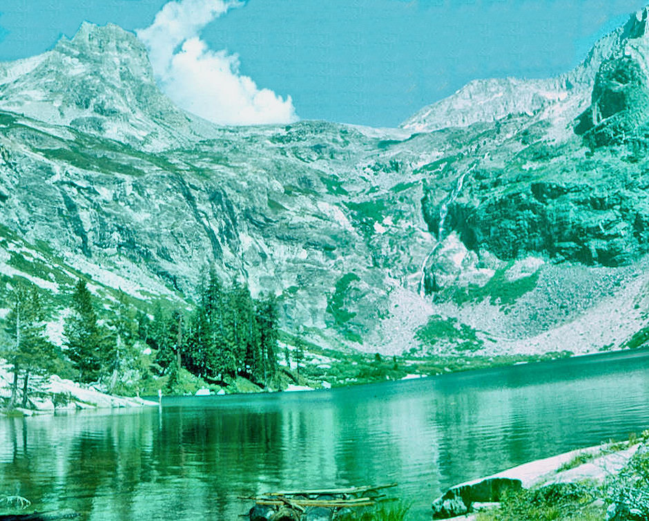 Mount Stewart, Hamilton Lake and waterfalls - Sequoia National Park 19 Jul 1957