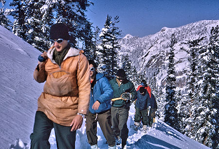 On the trail on day trip toward Alta Peak - Sequoia National Park 1965