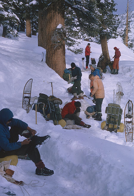 Packing up ready to head out - Sequoia National Park 1965