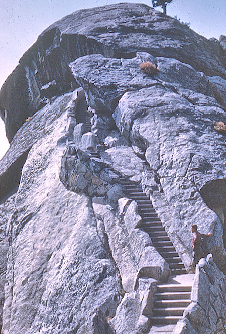 Moro Rock (12) stairway - Sequoia National Park 15-17 Jul 1957