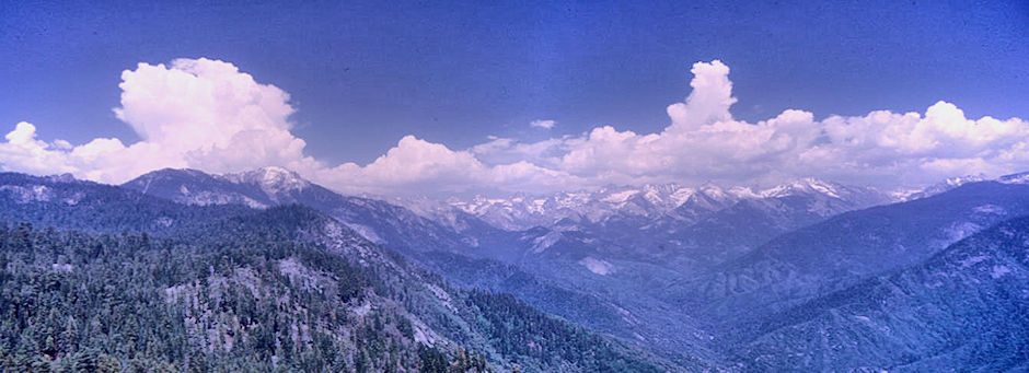 Great Western Divide from Moro Rock (12) - Sequoia National Park 02 Jun 1968