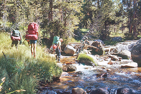 Crossing Rock Creek - Sequoia National Park 29 Aug 1971