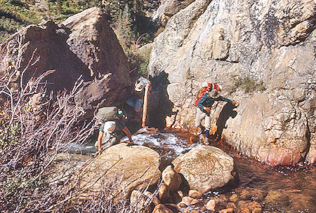 Climbing back up Rock Creek - Sequoia National Park 30 Aug 1971