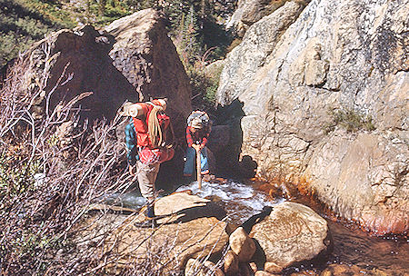 Climbing back up Rock Creek - Sequoia National Park 30 Aug 1971