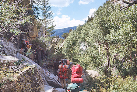Descending Rock Creek - Sequoia National Park 29 Aug 1971