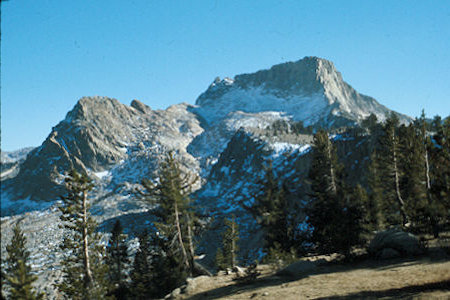 Sierra Nevada - Sequoia National Park - Mt. Silliman from Siliman Pass - October 1973