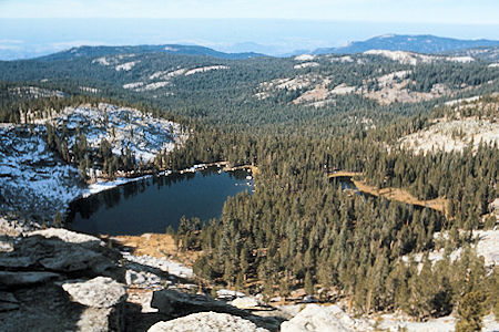 Sierra Nevada - Sequoia National Park - Twin Lakes from crest - October 1973