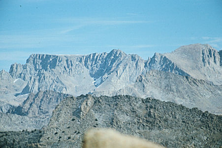 Sierra Nevada - Sequoia National Park - Table Mountain from Mt. Silliman - October 1973