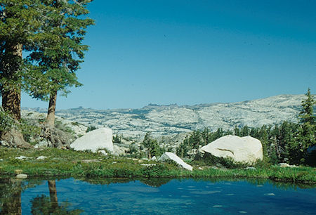 Scenice skyline north of pond near Bear Lake - Yosemite National Park - Aug 1993