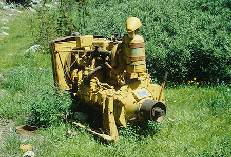Old engine at Cherry Creek Mine Mill - Emigrant Wilderness - Aug 1993