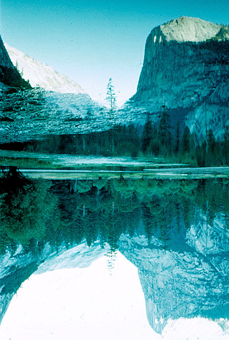 Mirror Lake and Half Dome - Yosemite National Park Jul 1957