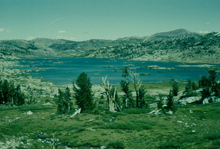 Thousand Island Lake from route to Banner/Davis Pass - Ansel Adams Wilderness - Aug 1958