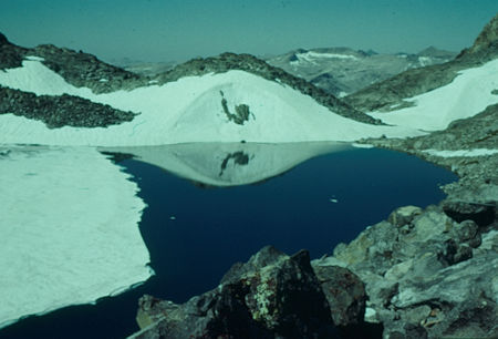 Lake Catherine from below  Banner/Davis Pass - Ansel Adams Wilderness - Aug 1958