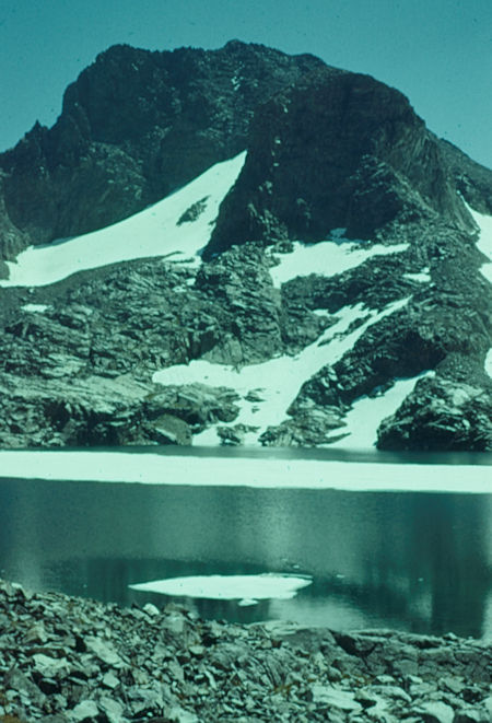 Banner Peak from Lake Catherine - Ansel Adams Wilderness - Jul 1958