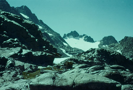 Route to west side of Mt. Ritter from Lake Catherine - Ansel Adams Wilderness - Aug 1958