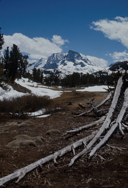 Mt. Ritter and Banner Peak from near Clark Lakes - Ansel Adams Wilderness - May 1977