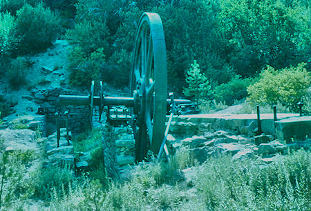 Mammoth Mill fly wheel at site of Mill City - 20 Aug 1959