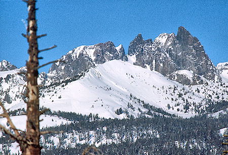 Minarets from valley rim - Devil's Postpile area 18 Feb 1973