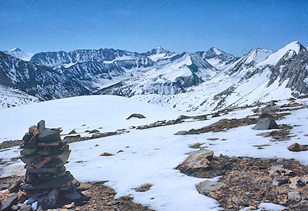 Recesses from Hopkins Pass - John Muir Trail 16 May 1971