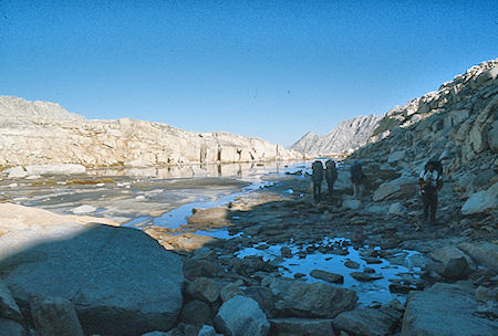 Icy lake near Gabbot Pass - John Muir Wilderness 03 Sep 1976