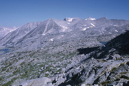 Dusy Basin, Mt. Goode from Knapsack Pass - Kings Canyon National Park 24 Aug 1969