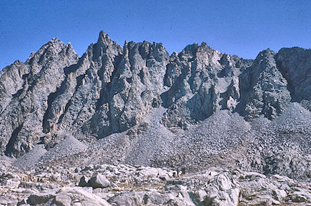 On the trail out from Bishop Pass - John Muir Wilderness 29 Aug 1964