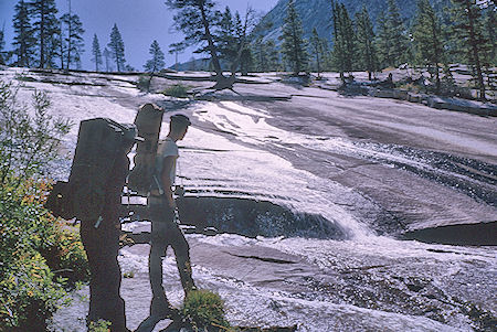 Dusy Creek cascades - Kings Canyon National Park 28 Aug 1964