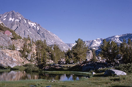 Mt. Agassiz, on the trail to Bishop Pass - John Muir Wilderness 17 Aug 1963
