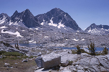 Isosceles Peak, Columbine Peak, Knapsack Pass - Kings Canyon National Park 18 Aug 1963