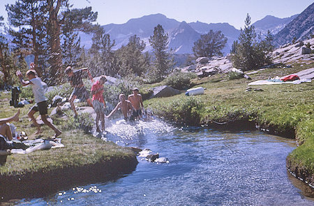 Fun at Dusy Lake camp - Kings Canyon National Park 18 Aug 1963
