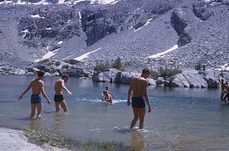 Dusy Lake swim - Kings Canyon National Park 18 Aug 1963