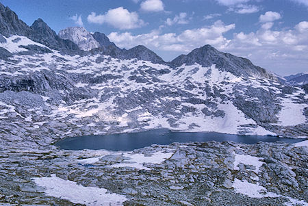 Lake 11,672 from Potluck Pass - Kings Canyon National Park 24 Aug 1969