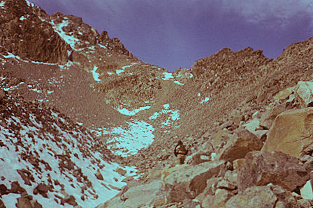 Split Mountain - John Muir Wilderness - Nearing crest between Split Mountain and Mt. Tinemaha