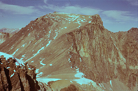 Split Mountain - John Muir Wilderness - Mt. Prater and saddle from ridge leading to Split Mountain