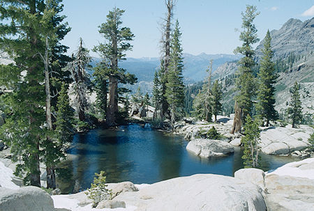 Pond on the 'accross creek' hike - Emigrant Wilderness 1993
