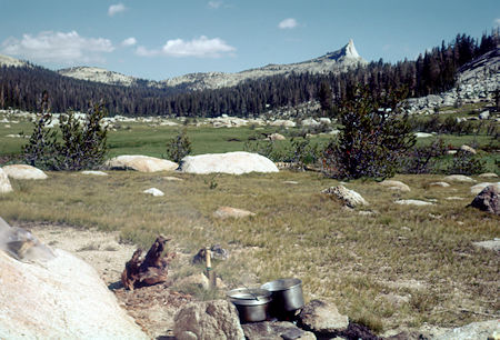 Long Meadow from camp, John Muir Trail - Yosemite National Park - 17 Aug 1958