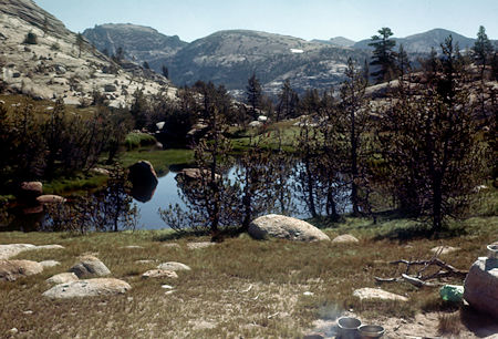 Long Meadow near camp, John Muir Trail - Yosemite National Park - 17  Aug 1958
